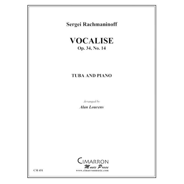 Rachmaninoff, Sergei - Vocalise, Op. 34, No. 14