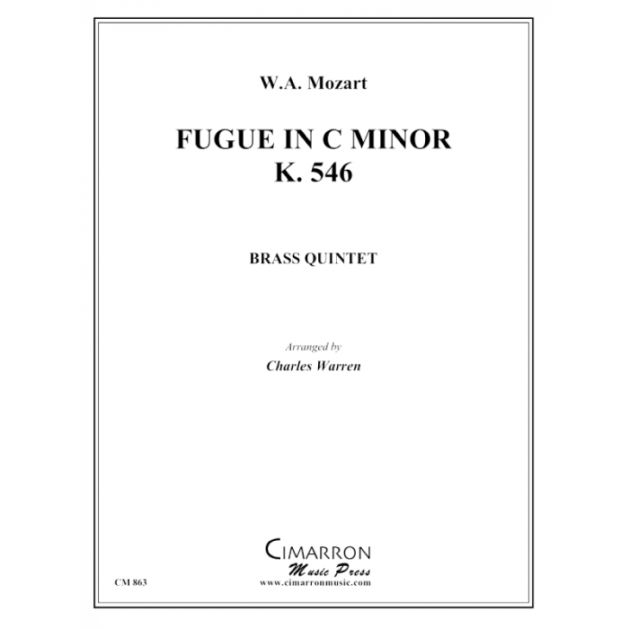 Mozart, WA - Fugue in C Minor