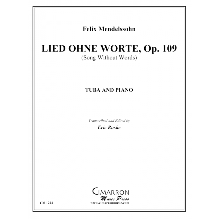 Mendelssohn, Felix - Lied Ohne Worte, Op. 109