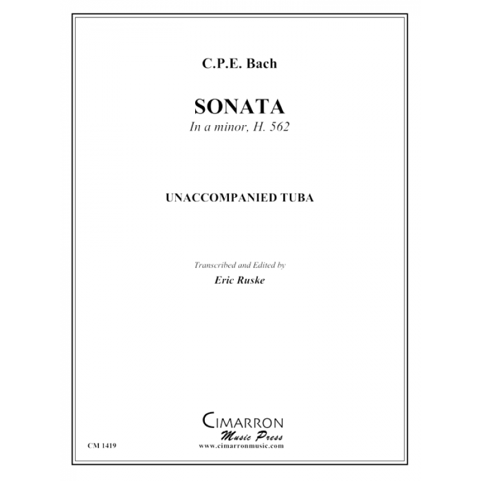 Bach, CPE - Sonata in A minor, H. 562