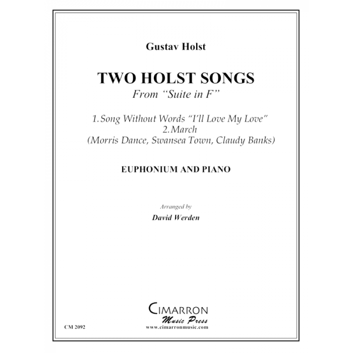 Holst/Werden - Two Holst Songs: From Suite in F