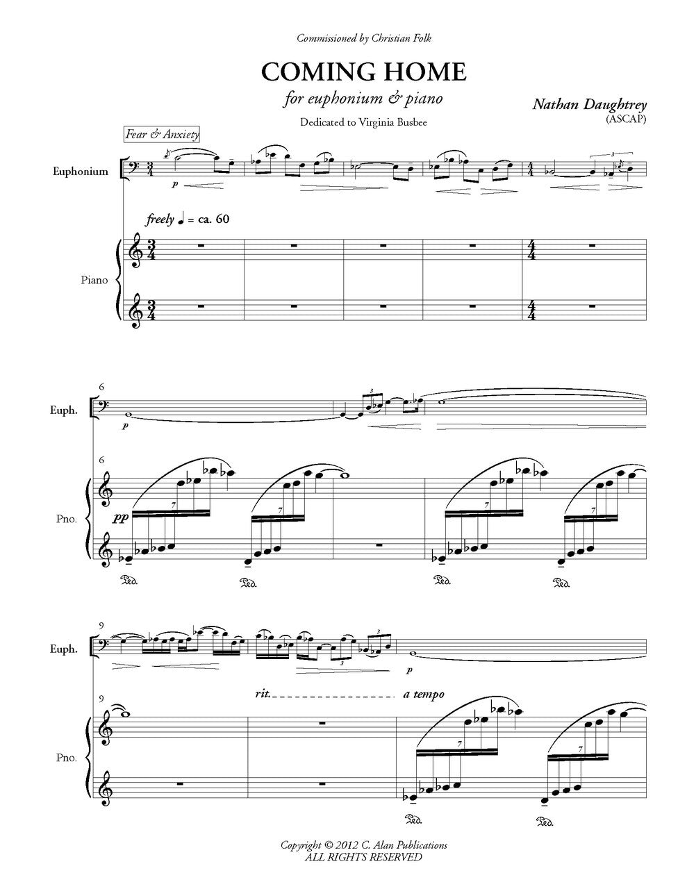 Daughtrey - Coming Home (Percussion Ensemble Version)