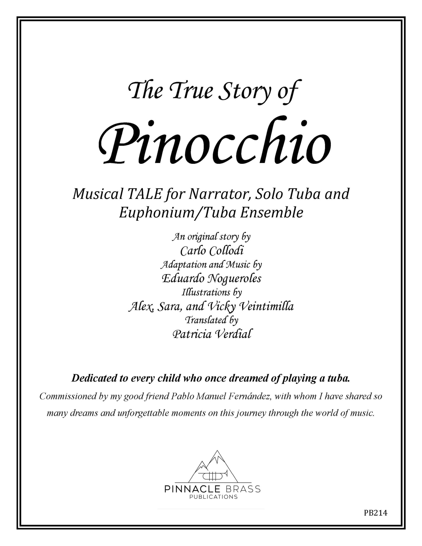 Nogueroles, Eduardo - The True Story of Pinnochio - English Version