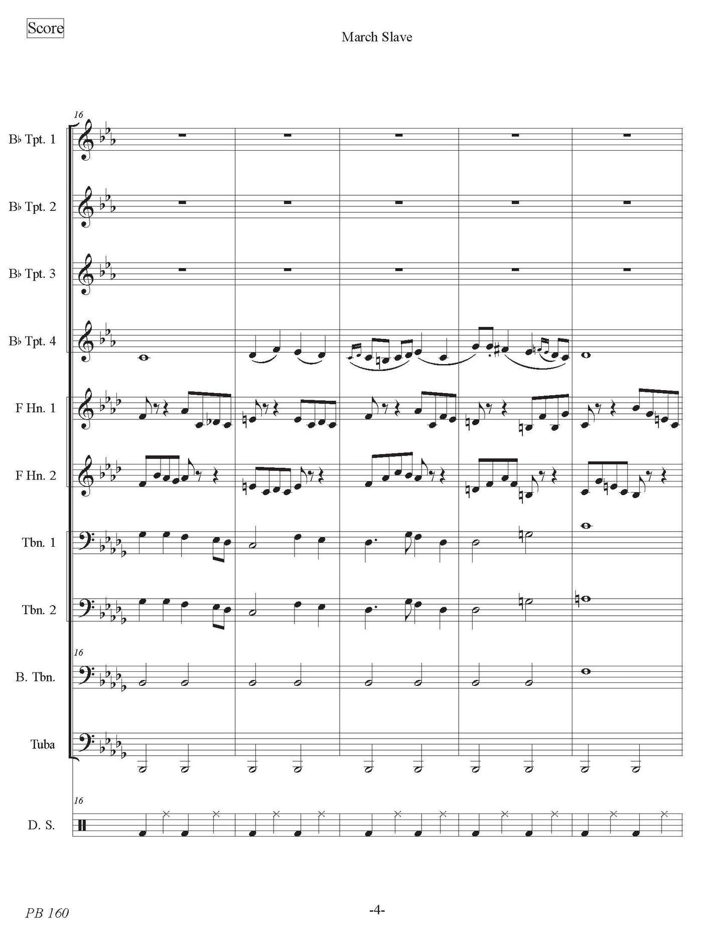 March Slave (Brass Ensemble)