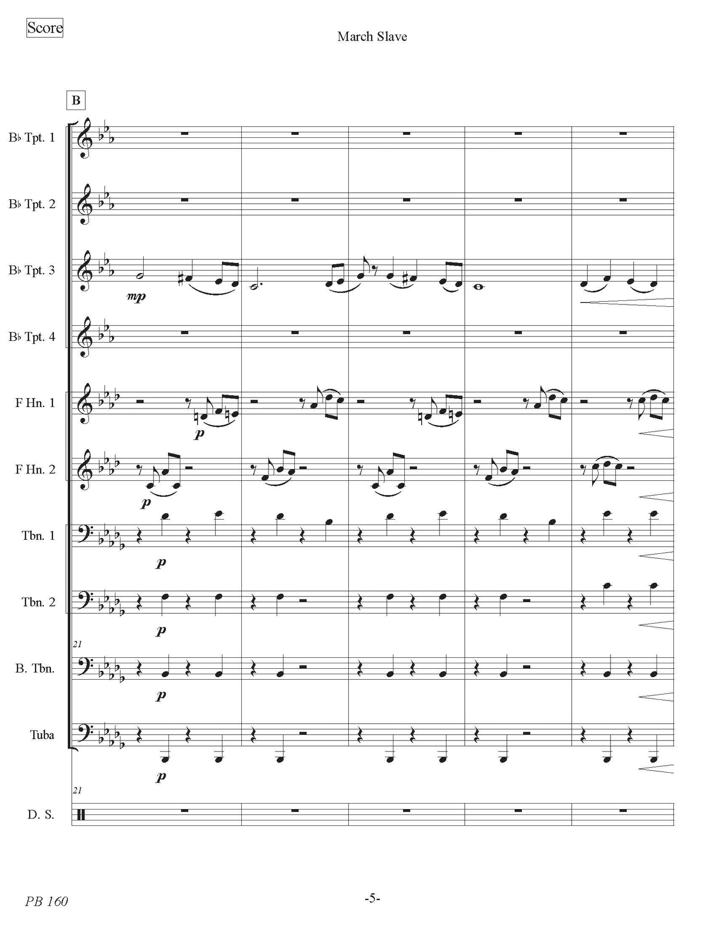 March Slave (Brass Ensemble)