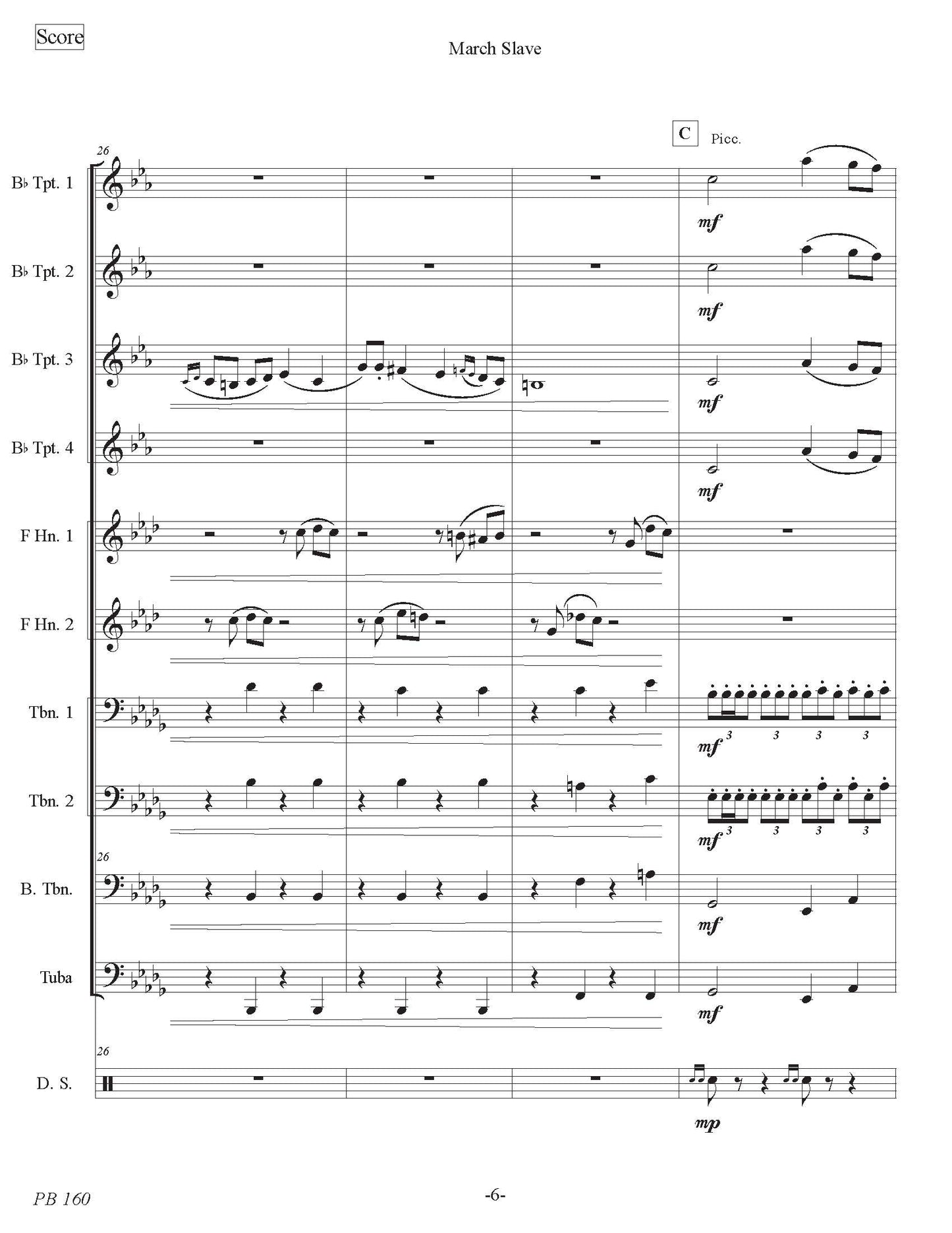 March Slave (Brass Ensemble)