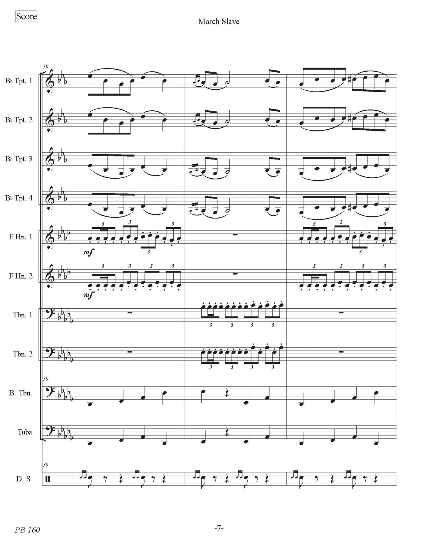 March Slave (Brass Ensemble)