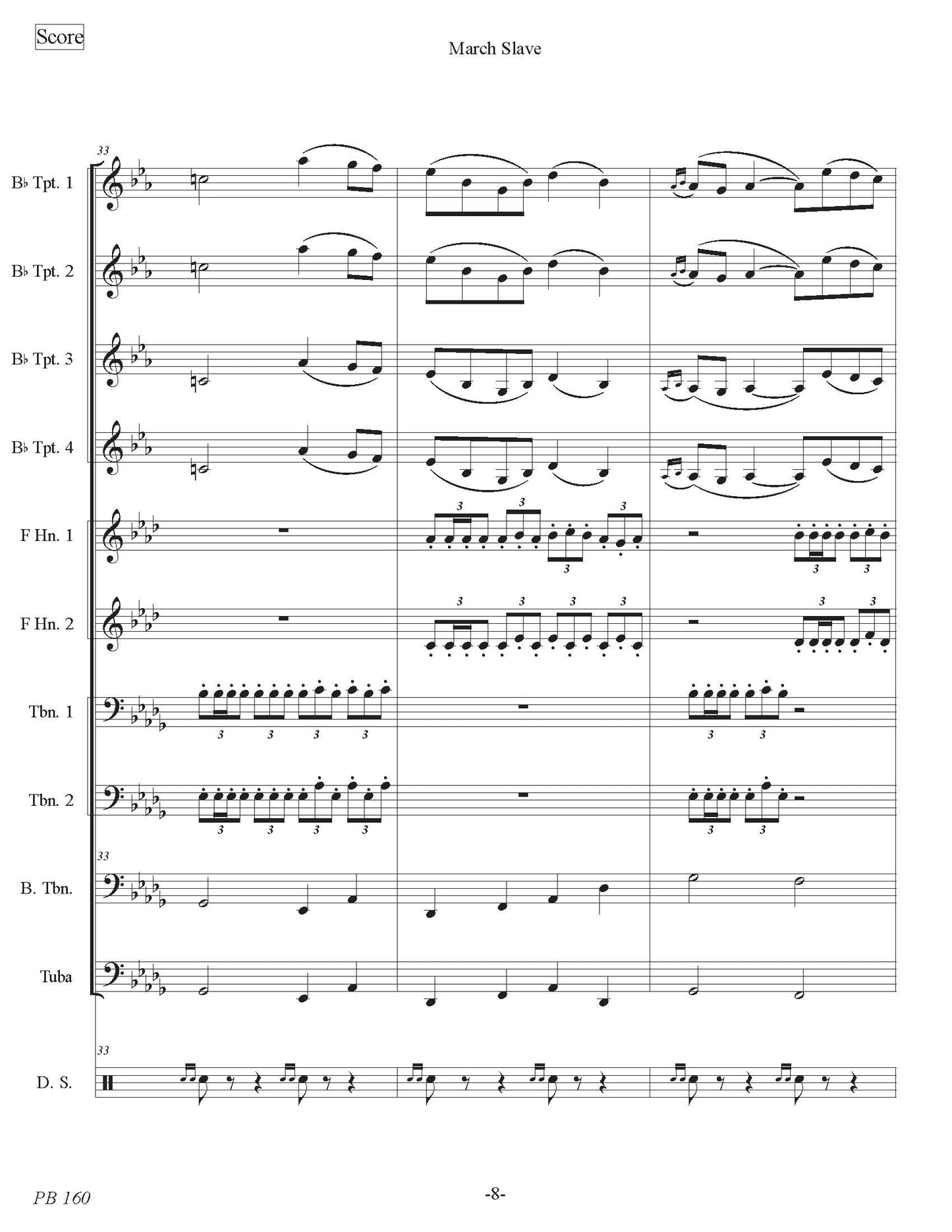 March Slave (Brass Ensemble)