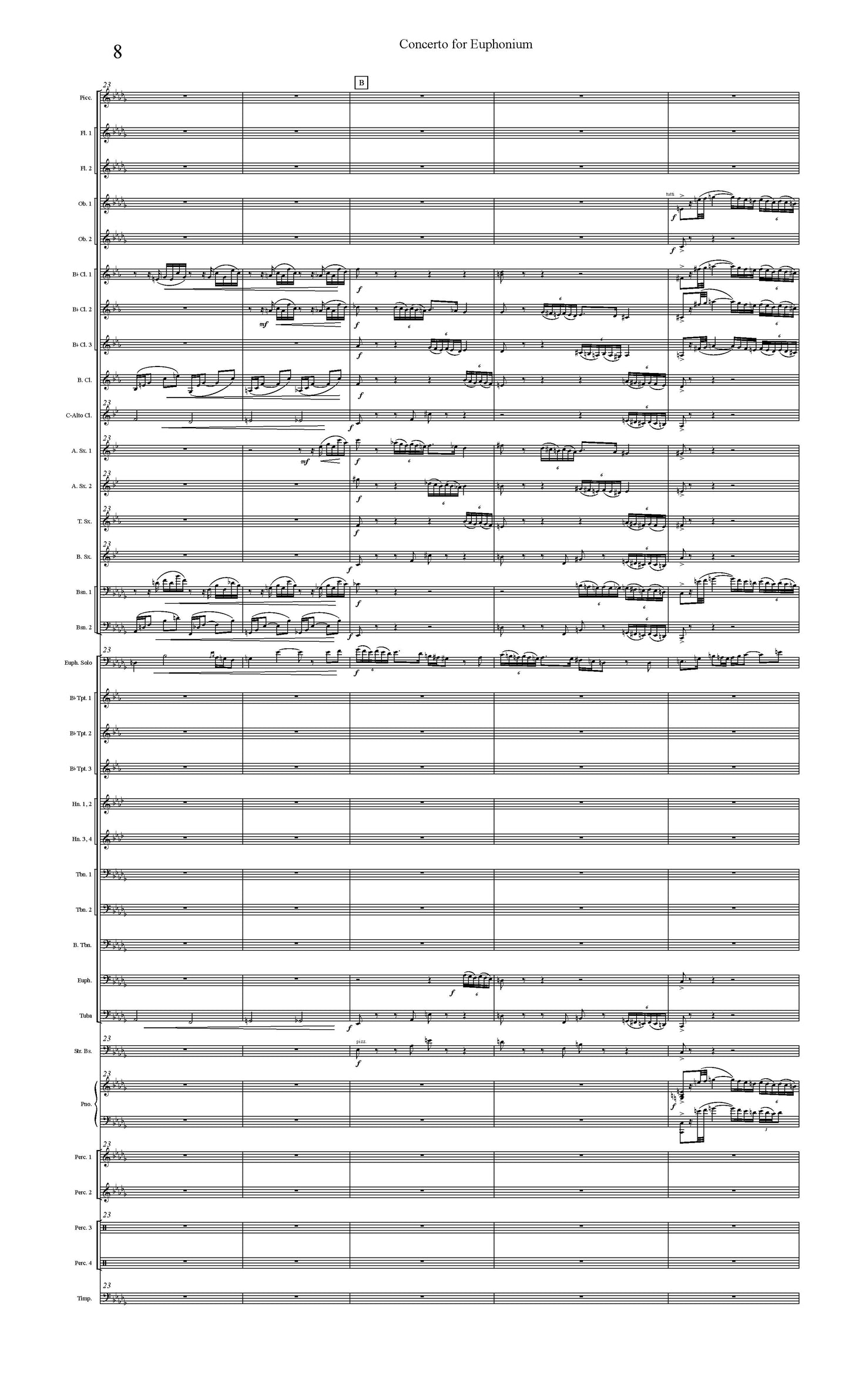 Brusick, William - Concerto for Euphonium WIND BAND