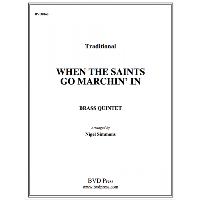 Trad. arr. Simmons - When the Saints Go Marchin' In