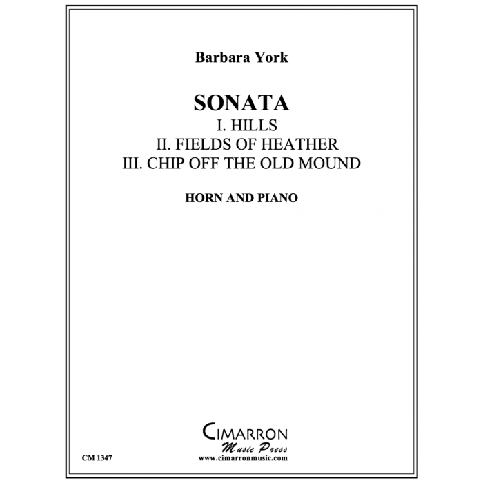 York, Barbara - Sonata (Hills, Fields of Heather, Chip off the Old Mound)