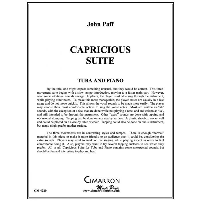Paff, John - Capricious Suite