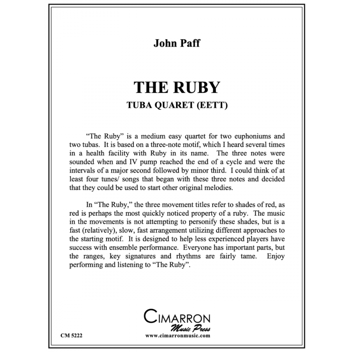 Paff, John - The Ruby