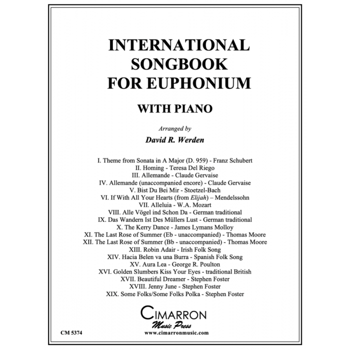 Various arr. Werden - International Song Book