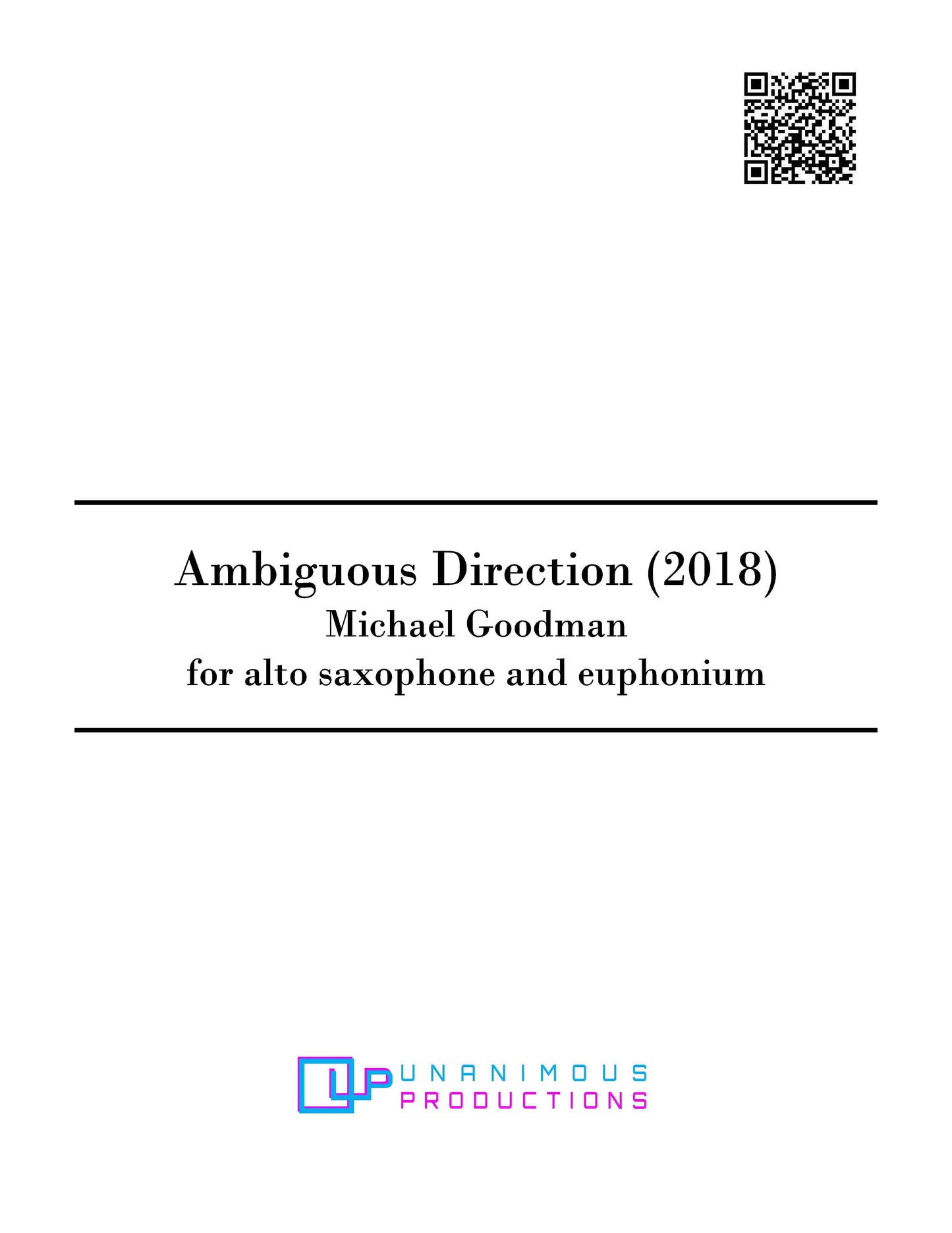 Goodman, Michael - Ambiguous Direction - DOWNLOAD