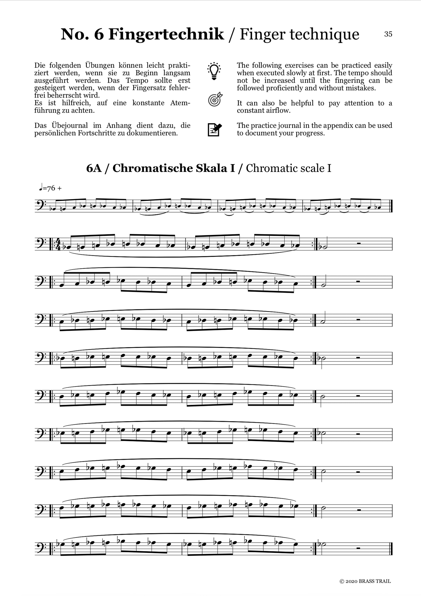 Brass Trails Method Book (Bass Clef)