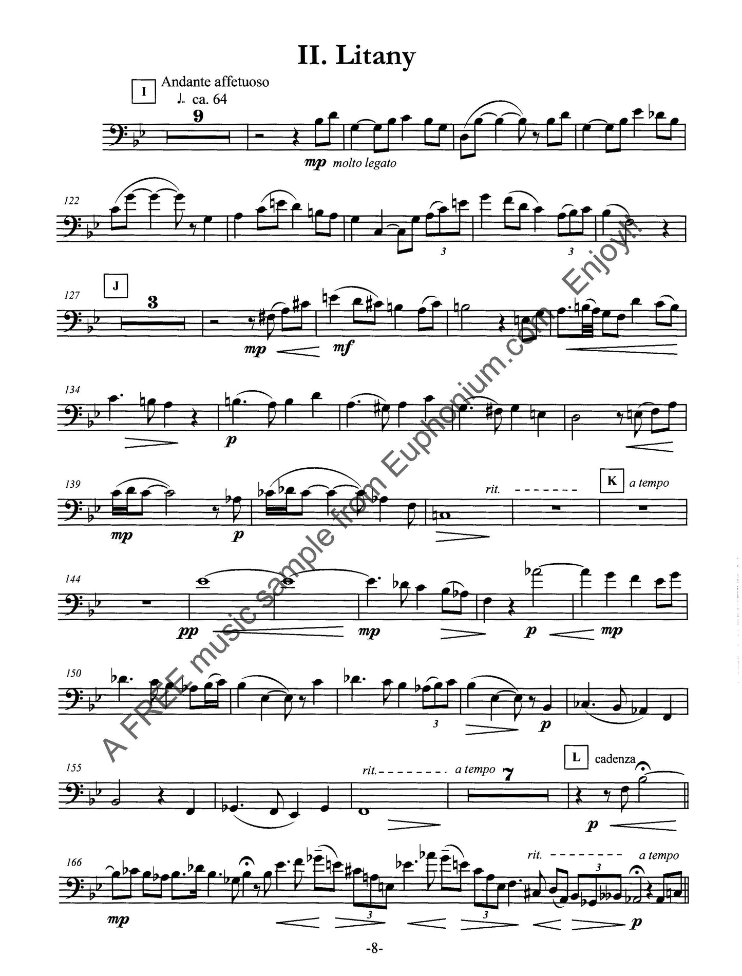 Brusick, William - Concerto for Euphonium WIND BAND