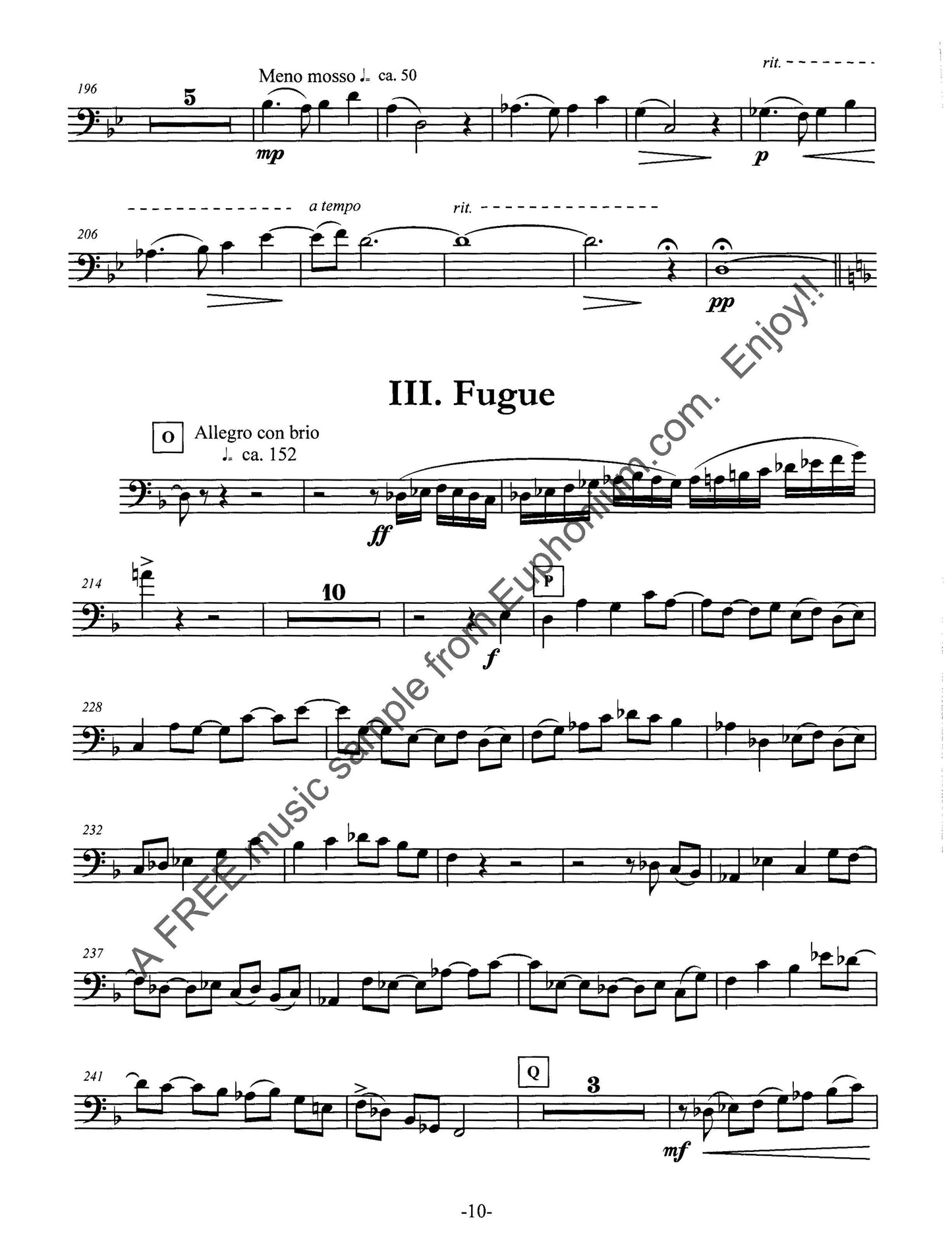 Brusick, William - Concerto for Euphonium WIND BAND