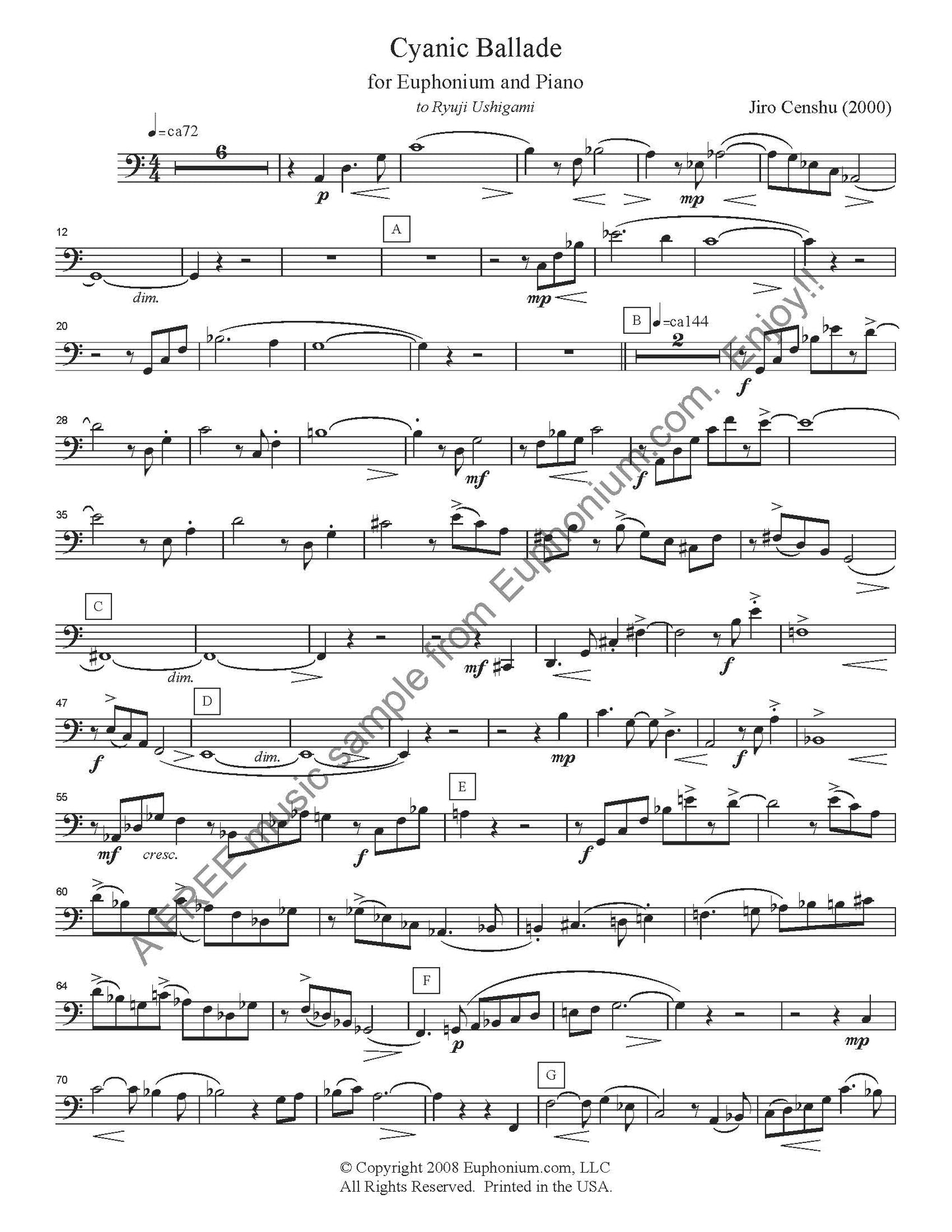 Censhu, Jiro - Cyanic Ballade
