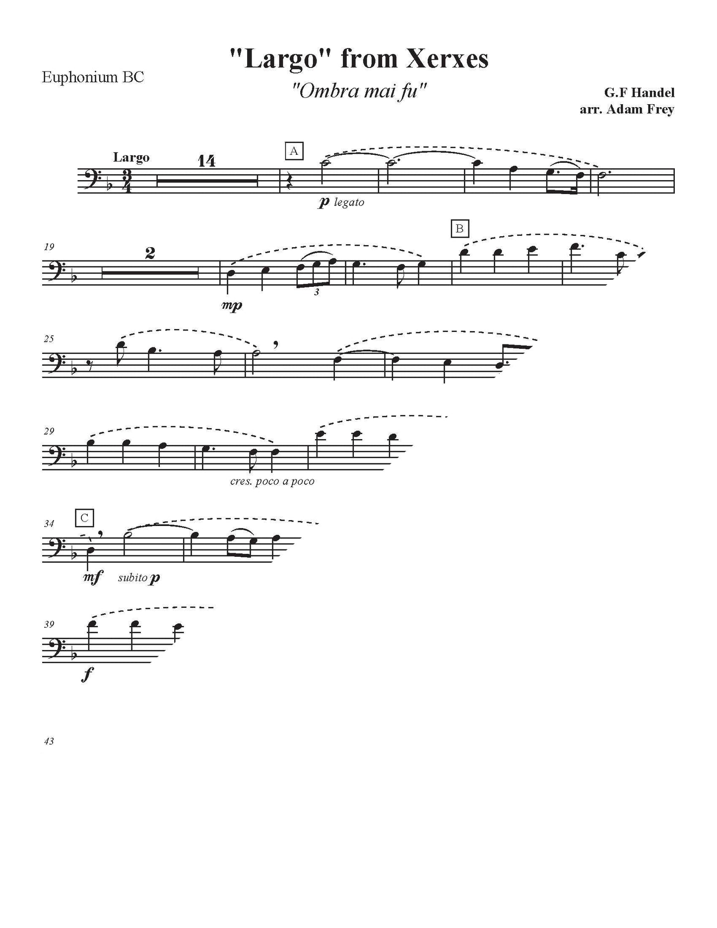 Handel - Largo from Xerxes - DOWNLOAD