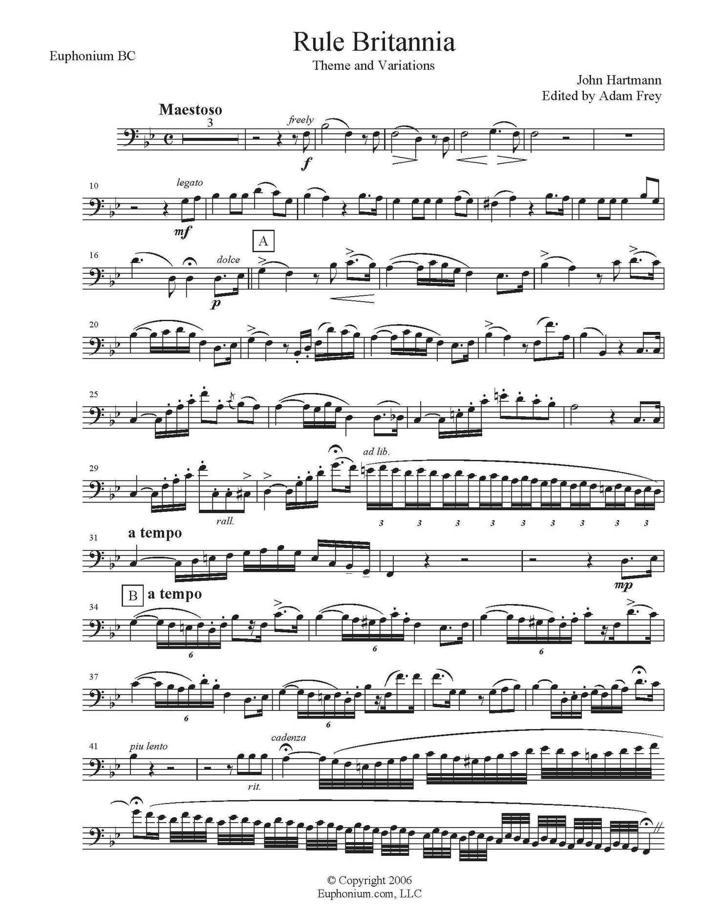 Hartmann arr. Frey - Rule Britannia - DOWNLOAD