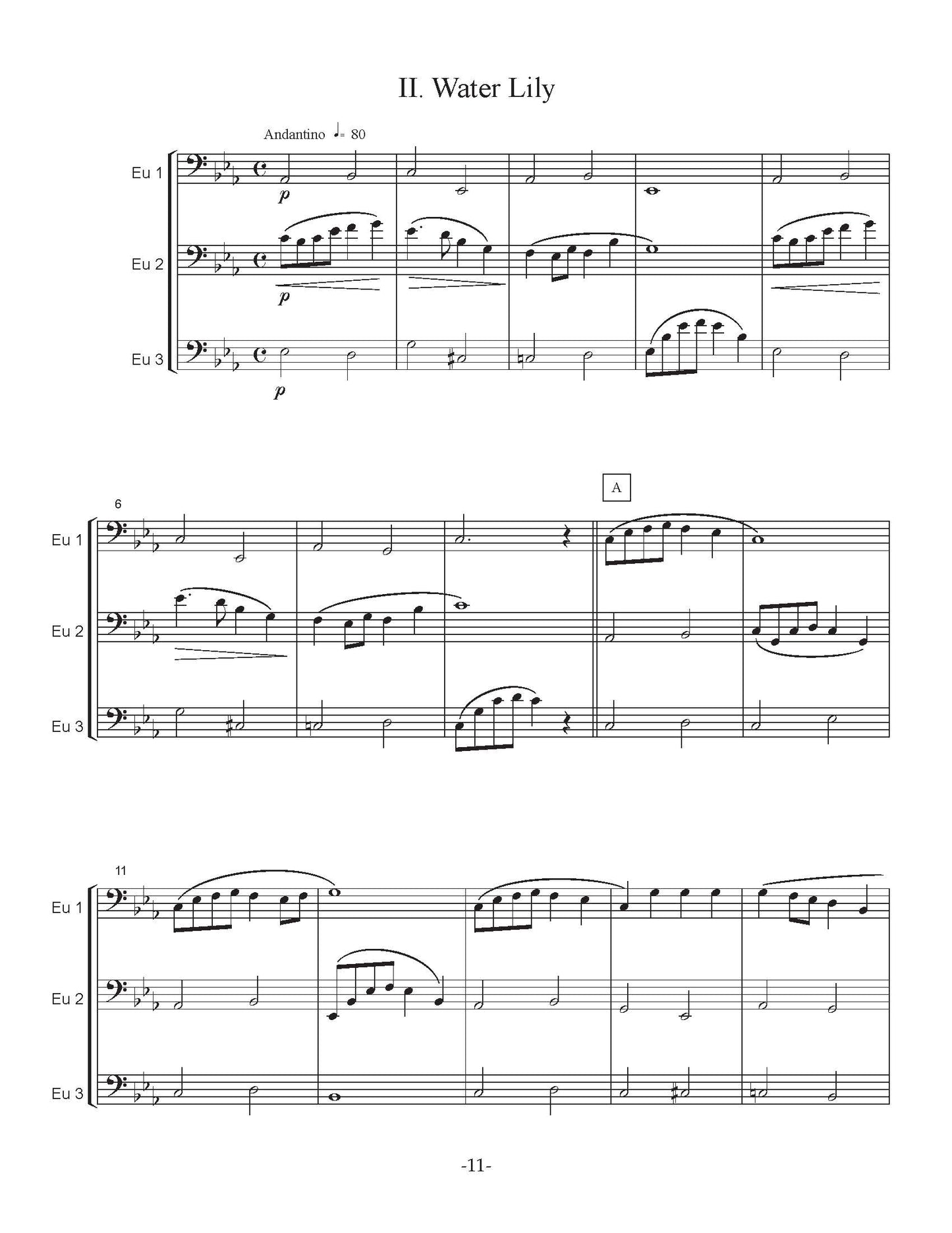 Isomura, Y. - The Four Seasons for Euphonium Trio