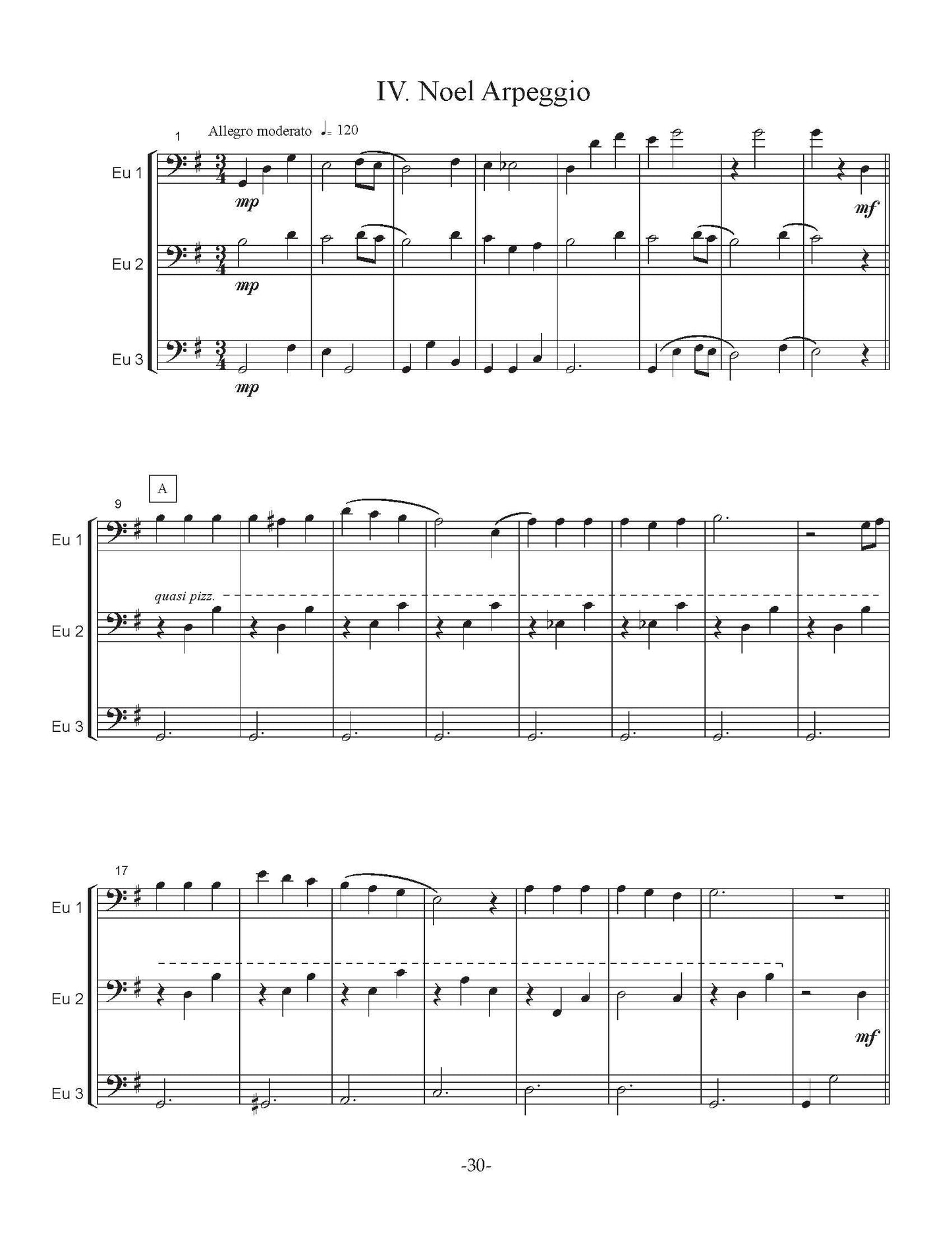 Isomura, Y. - The Four Seasons for Euphonium Trio - DOWNLOAD