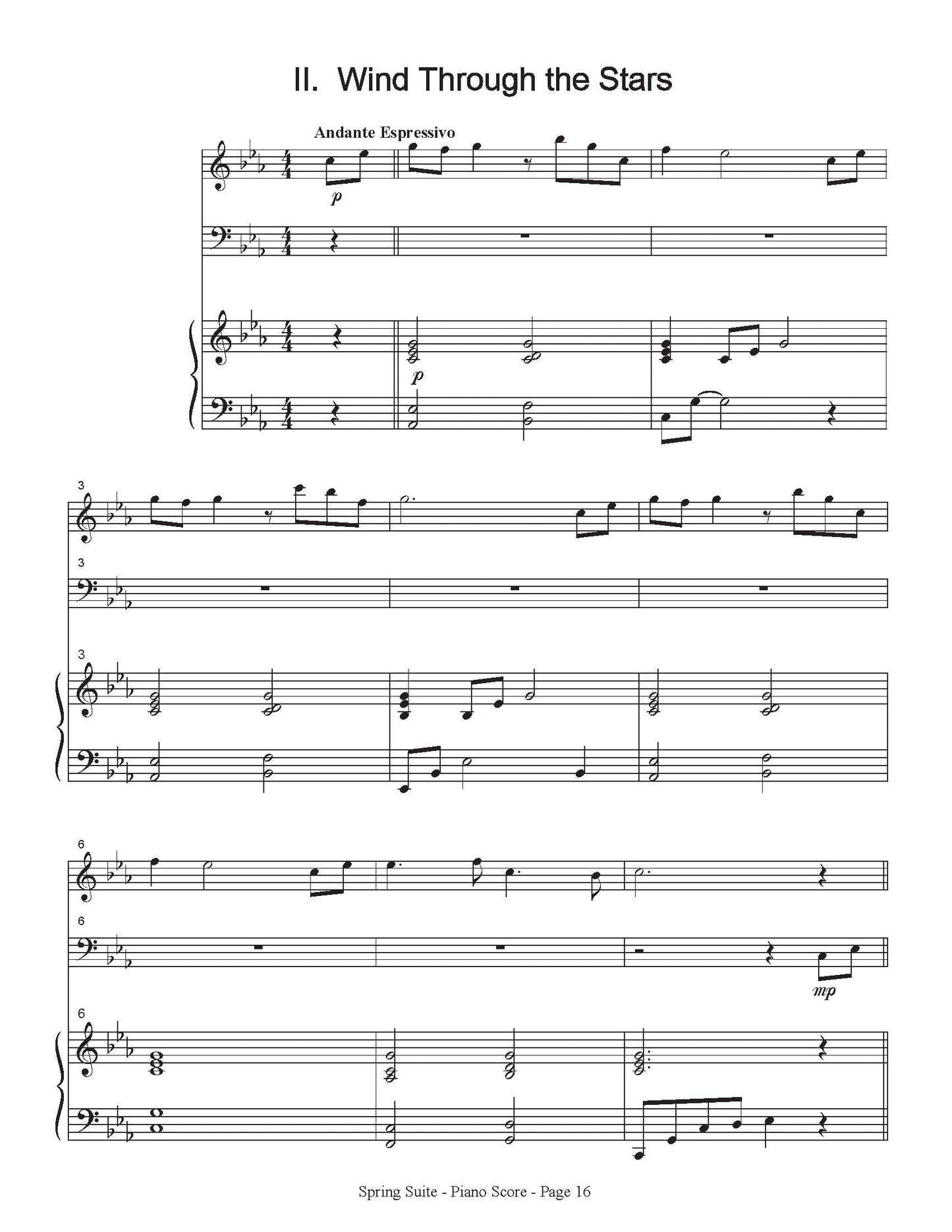 Isomura, Y. - The Spring Suite for Euphonium, Violin, and Piano - DOWNLOAD