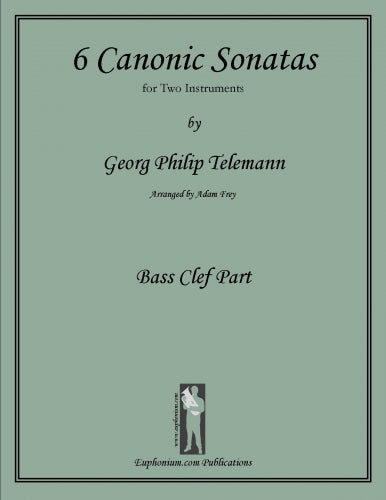 Telemann arr. Frey - 6 Canonic Sonatas BC
