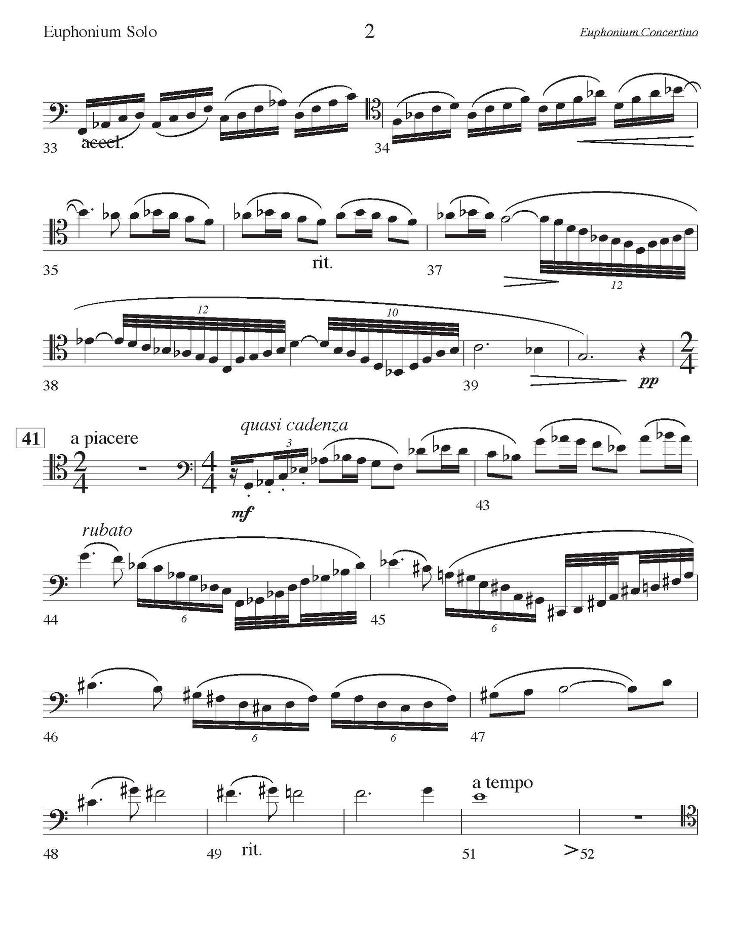 Kaska - Concertino for Euphonium