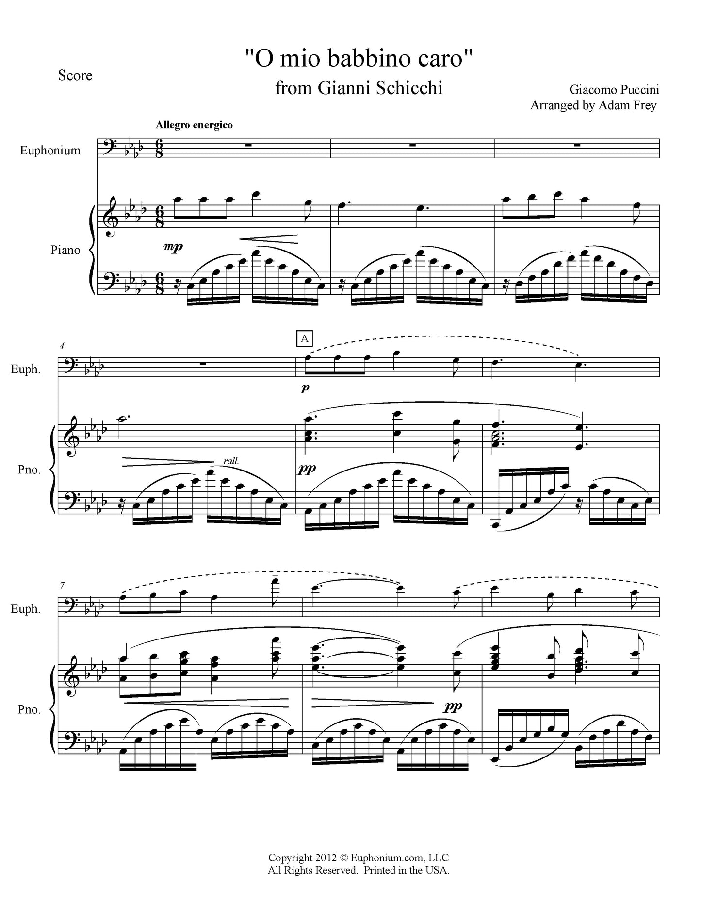 Puccini arr. Frey - O Mio Babbino Caro