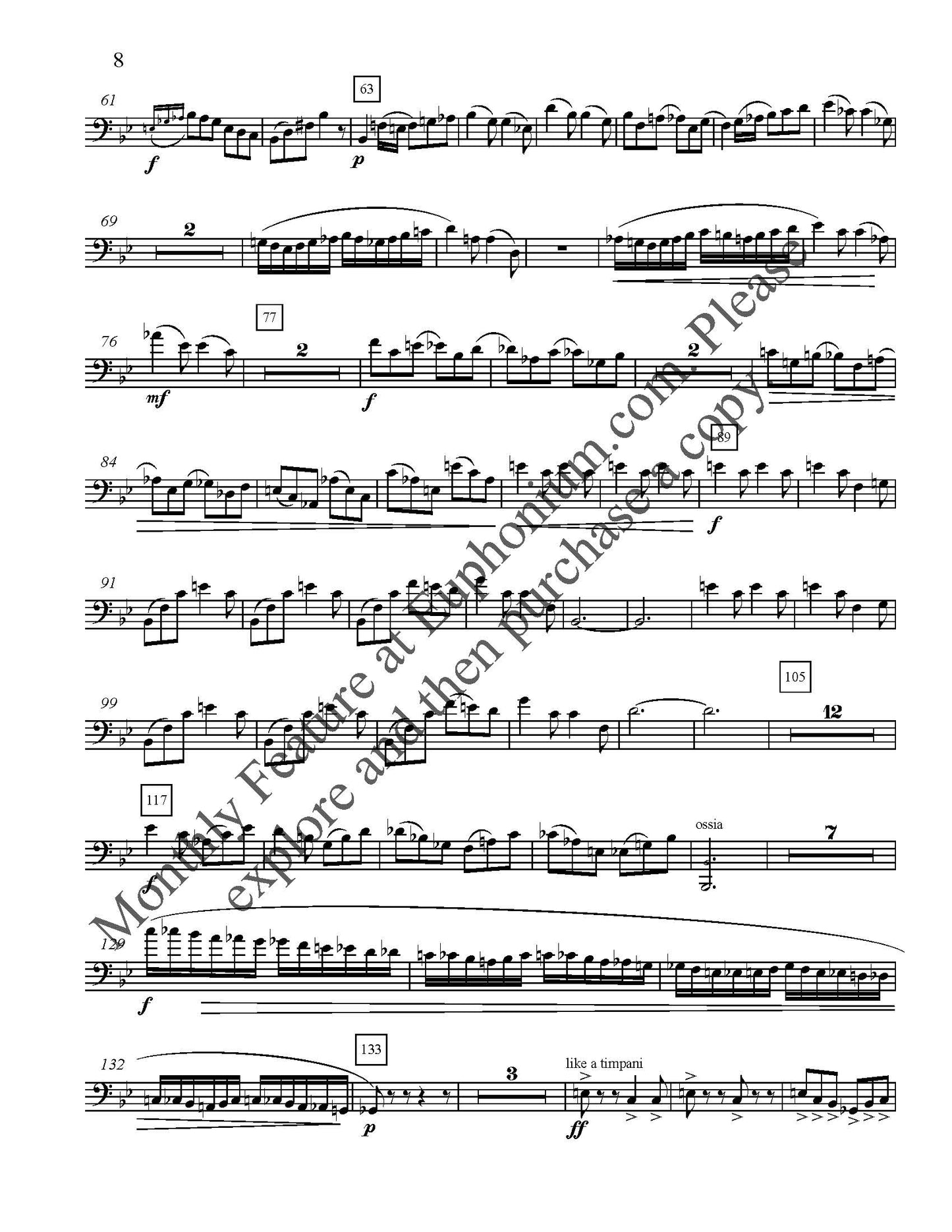 Feinstein, Allen - Concerto for Euphonium (Piano Reduction)