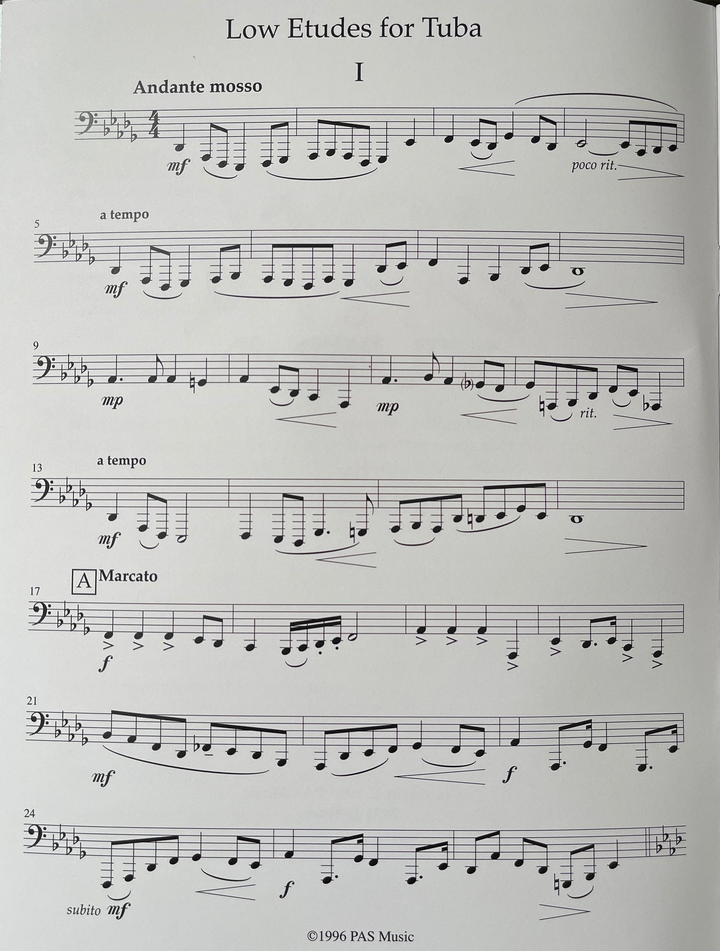Snedecor, Phil - Low Etudes for Tuba