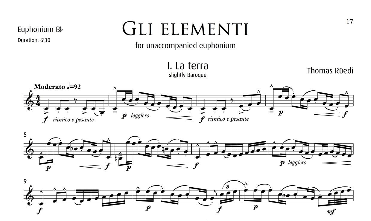 Ruedi - 3 Pieces for Euphonium