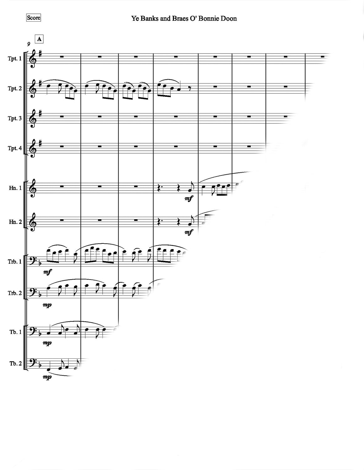 Grainger - Ye Banks and Braes O' Bonnie Doon (Brass Ensemble) - DOWNLOAD
