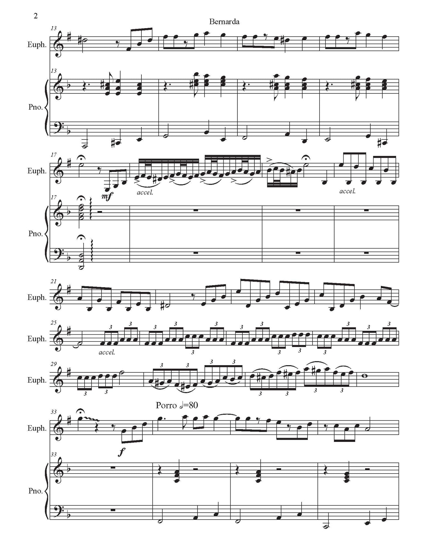Ayala - Bernarda (Euphonium and Piano) - DOWNLOAD