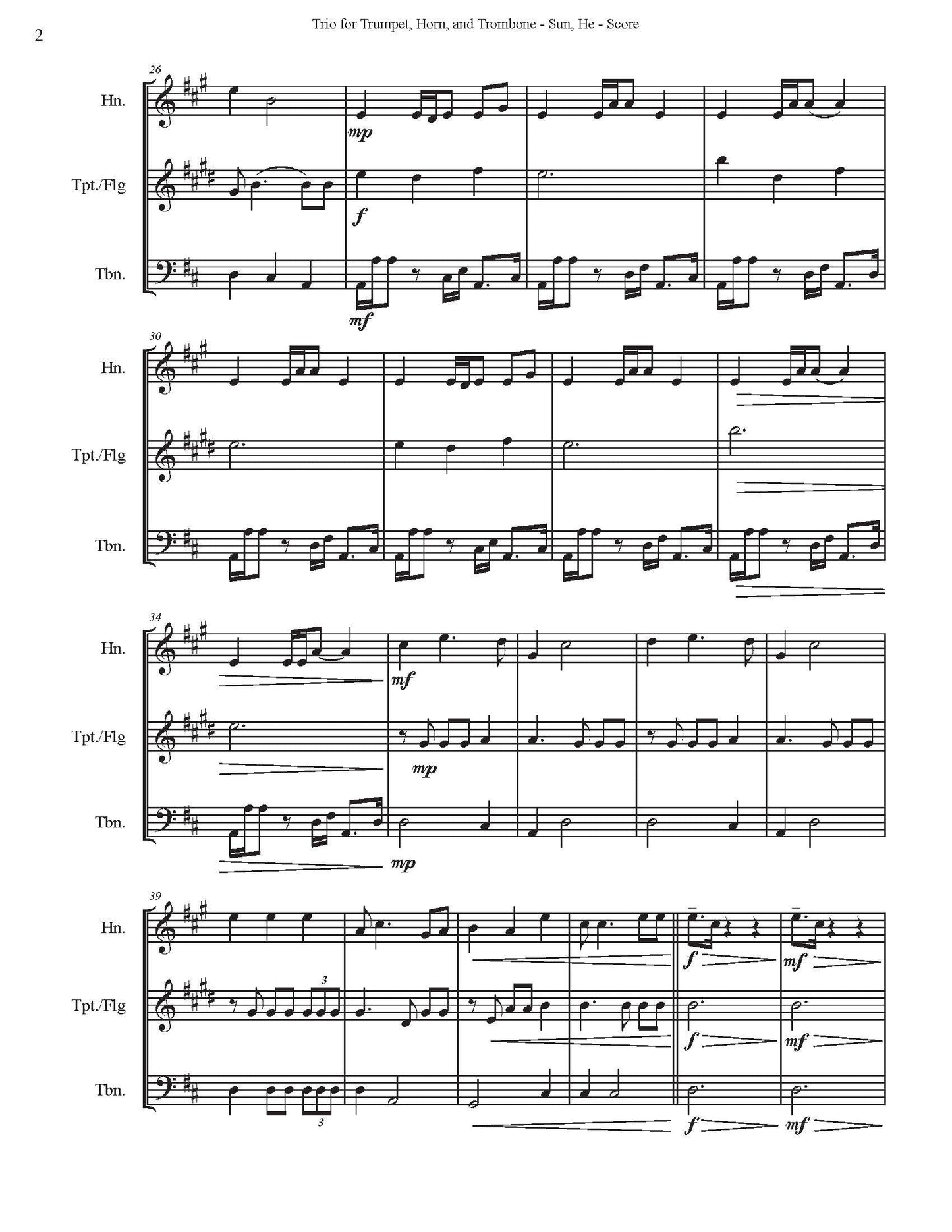 He - Trio for Trumpet, Horn, and Trombone - DOWNLOAD