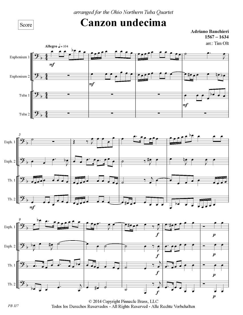 Banchieri - Canzon undecimal DOWNLOAD
