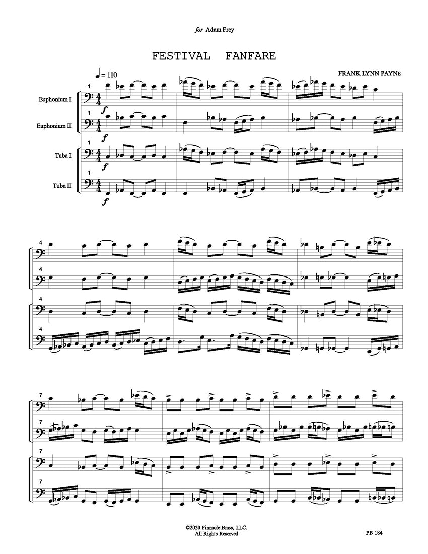 Payne, Frank Lynn - Festival Fanfare