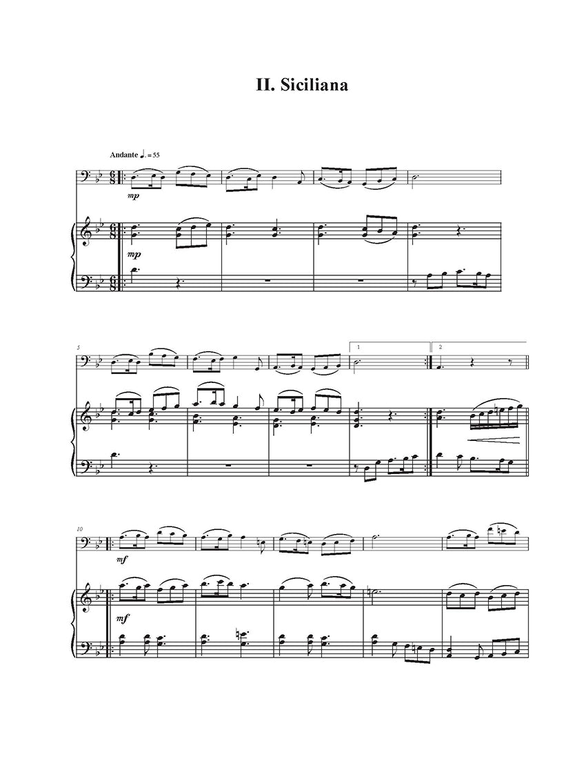 Nogueroles, Eduardo - Sonata for Euphonium and Piano
