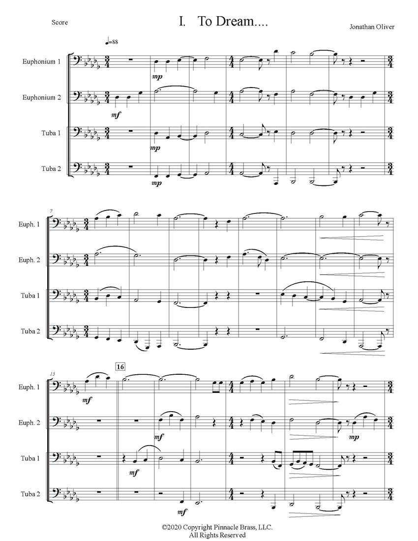 Oliver, Jonathan - Getting Started with Tuba Euphonium Quartets