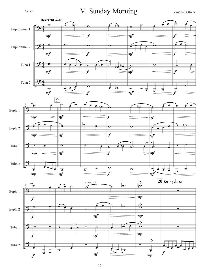 Oliver, Jonathan - Getting Started with Tuba Euphonium Quartets