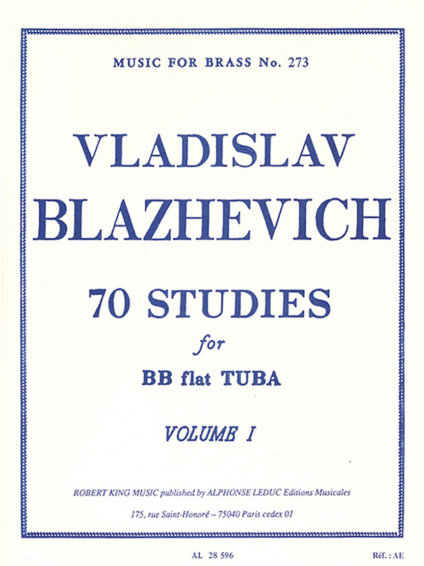 Blazhevich, Vladislav - 70 Studies For BB Flat Tuba Volume I ...