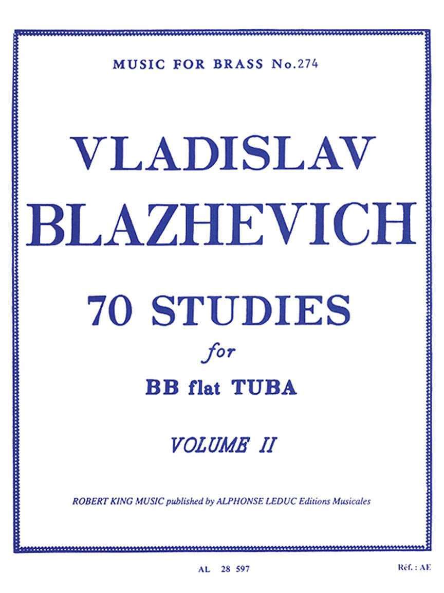 Blazhevich, Vladislav - 70 Studies for BB flat Tuba Volume II