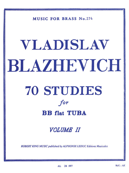 Blazhevich, Vladislav - 70 Studies for BB flat Tuba Volume II
