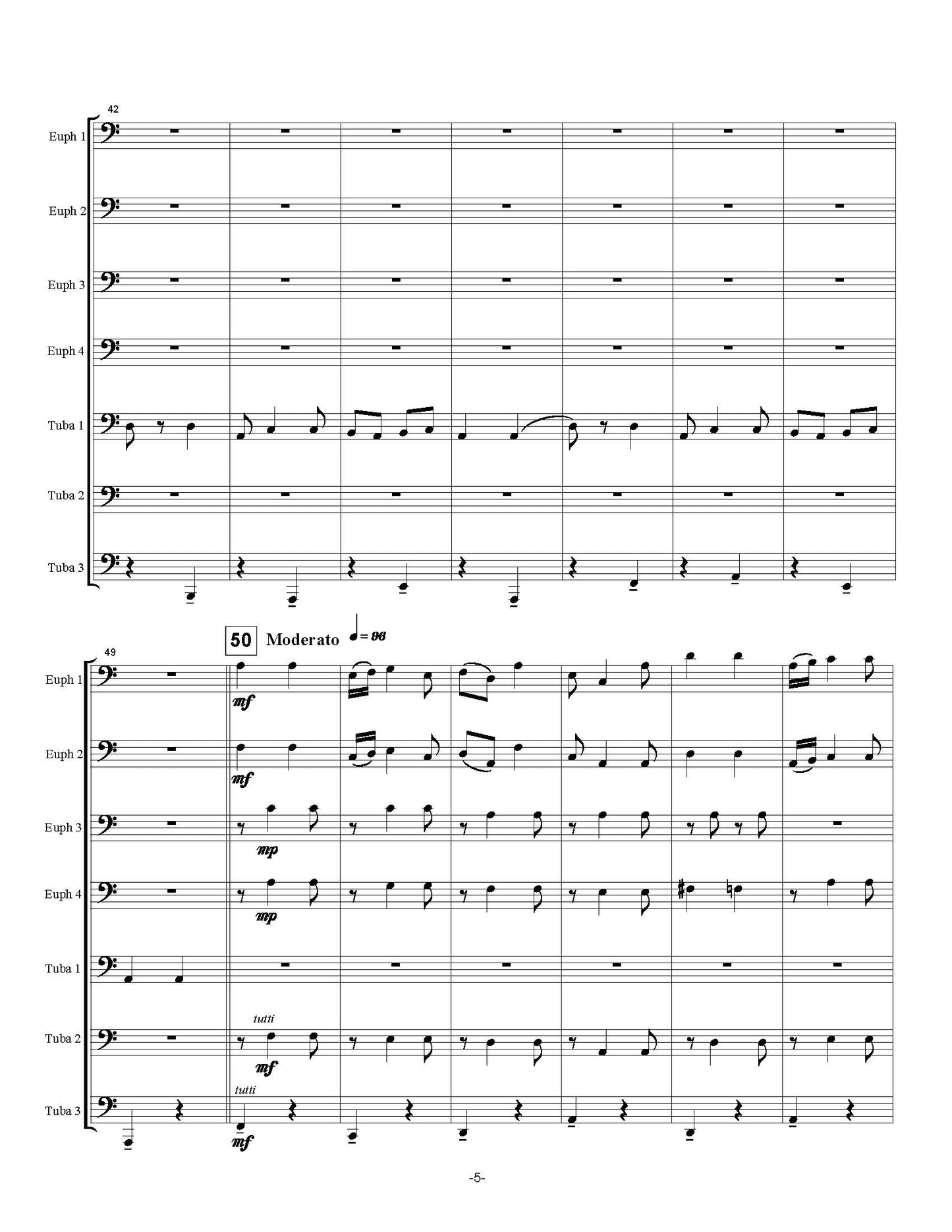 Gliere, Rheinhold - Russian Sailors Dance for Tuba Euphonium Ensemble