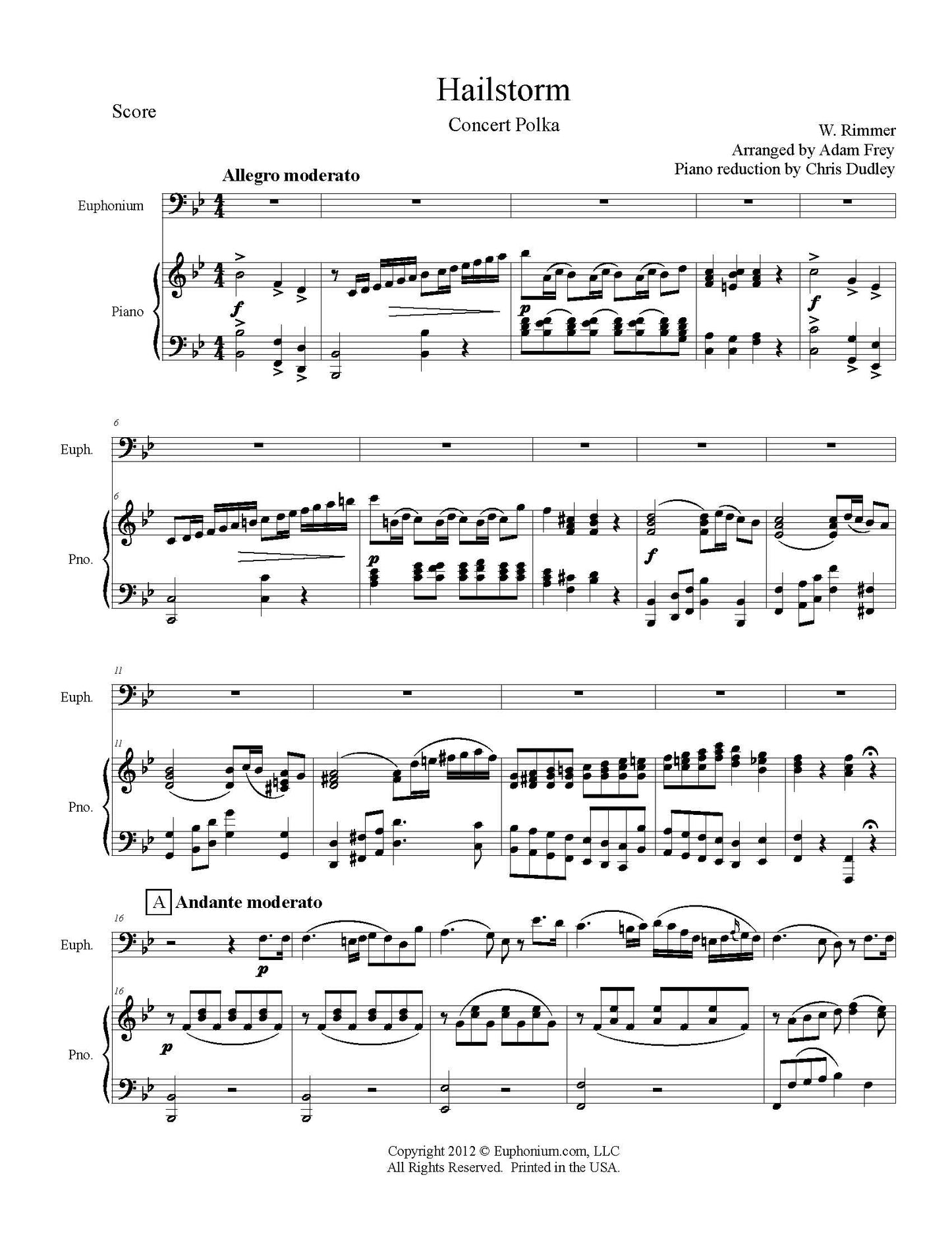 Rimmer arr. Frey - Hailstorm