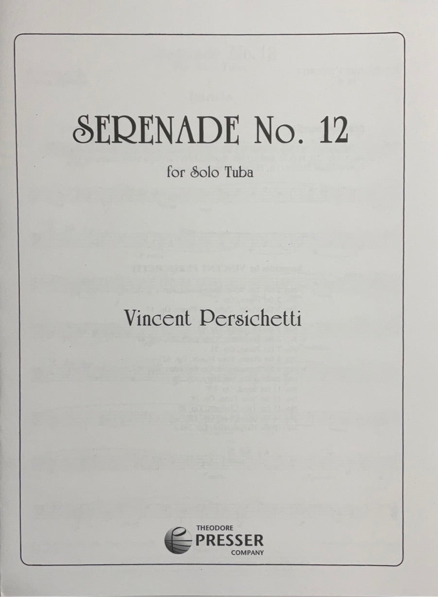 Persichetti, Vincent - Serenade No. 12