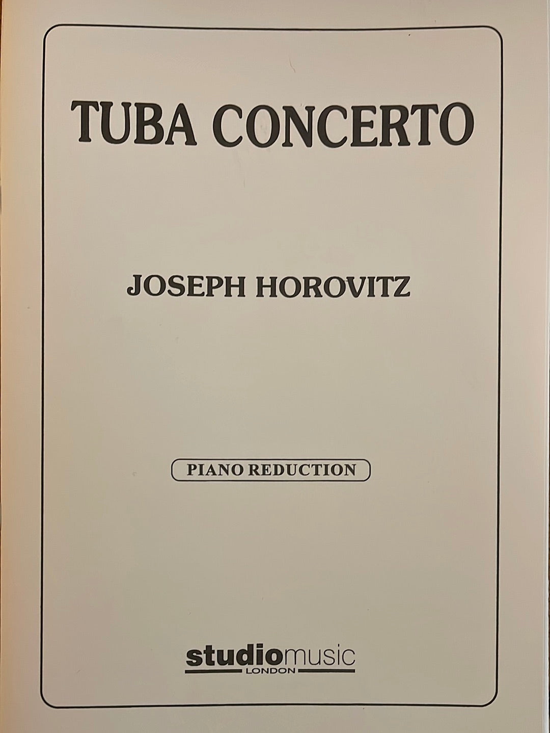 Horovitz, Joseph - Tuba Concerto