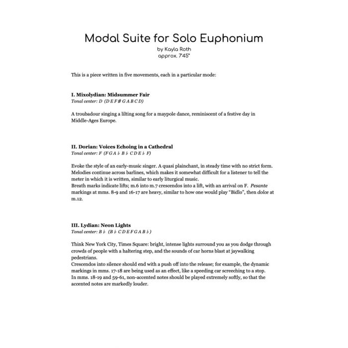 Roth, Kayla - Modal Suite